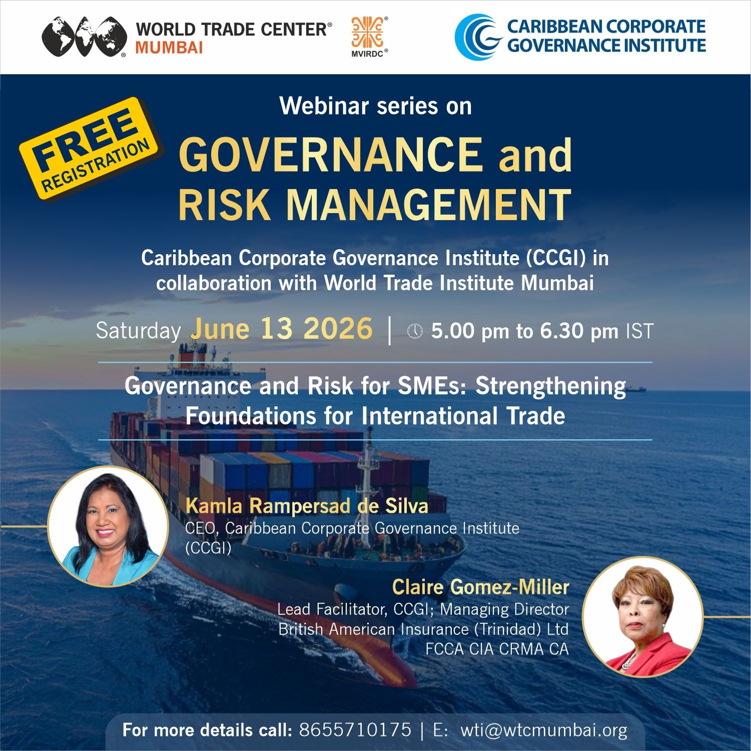 Governance and Risk Management CCGI and WTC Mumbai